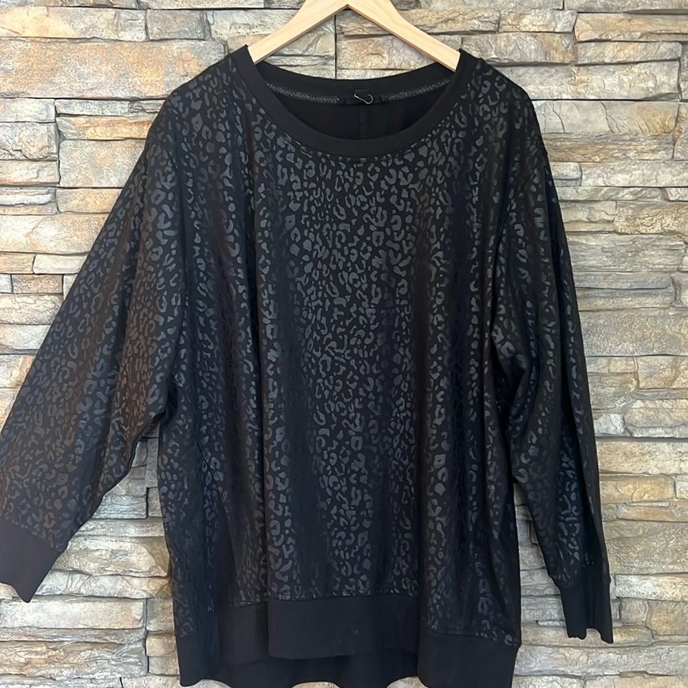 TJ Maxx, black soft, oversize sweatshirt, size 2X